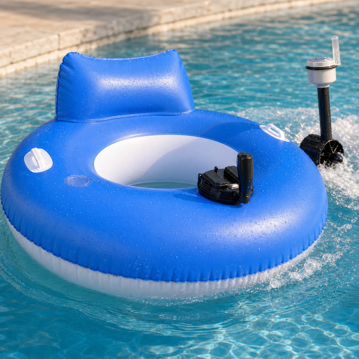 Rechargeable Motorized Pool Lounger - View 5