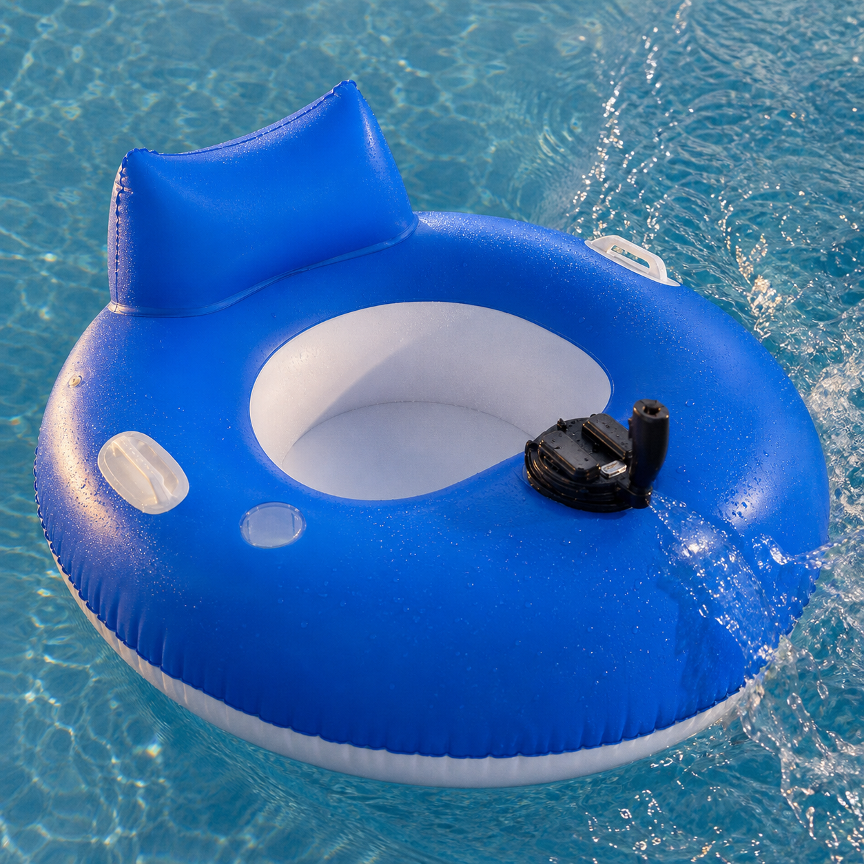 Rechargeable Motorized Pool Lounger - View 3