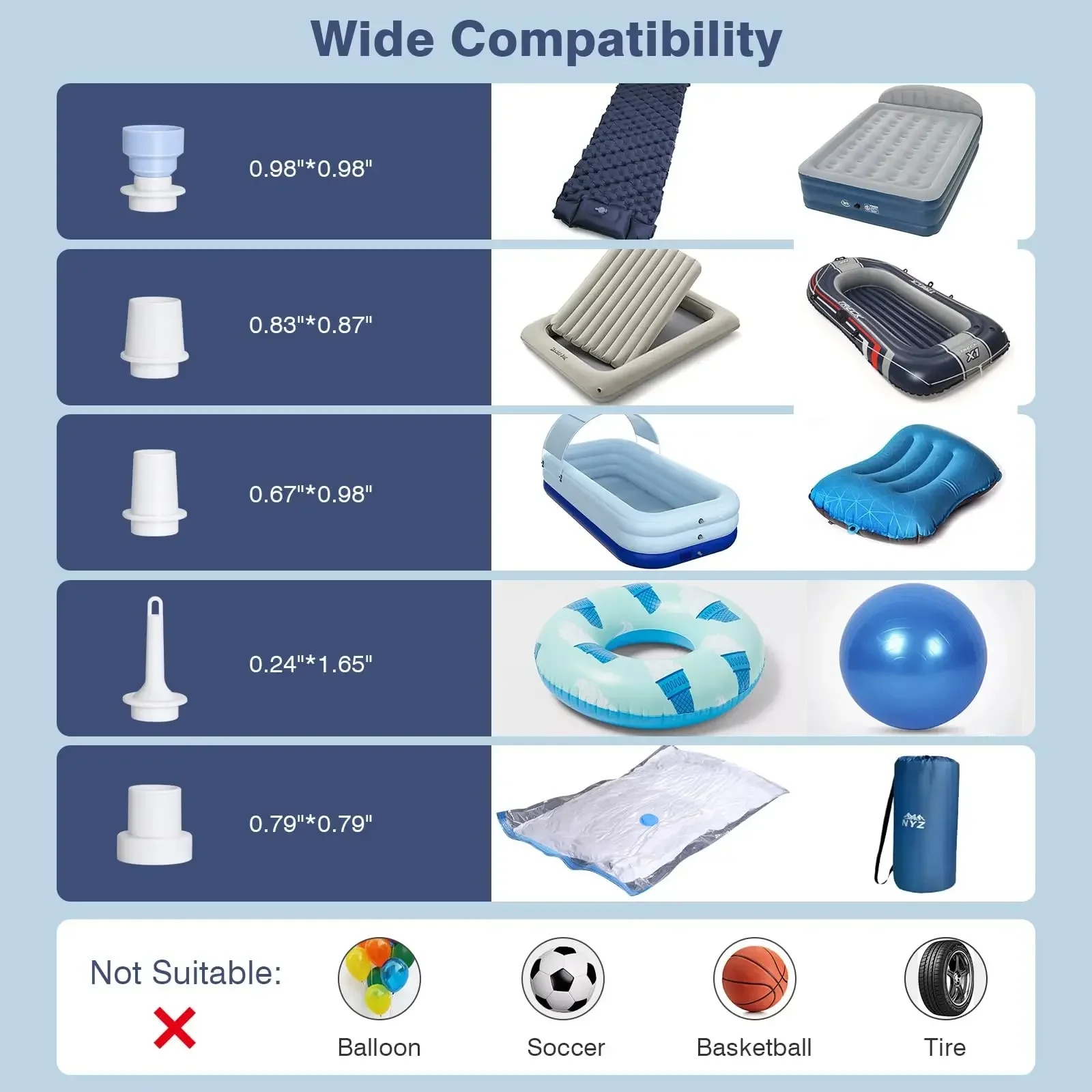 Rechargeable Portable Air Pump - View 3